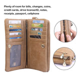 Luxury Women's Leather Clutch Wallet Handbags & Wallets - Tophatter Daily Deals