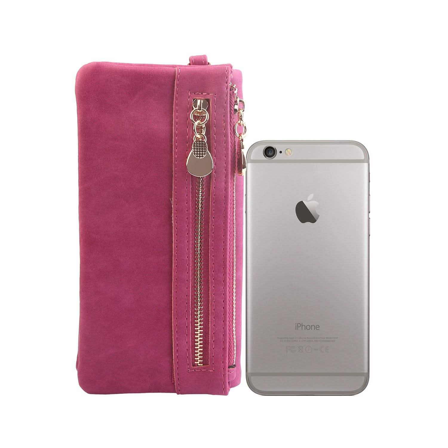 Luxury Women's Leather Clutch Wallet Handbags & Wallets - Tophatter Daily Deals