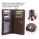 Luxury Women's Leather Clutch Wallet Handbags & Wallets - Tophatter Daily Deals