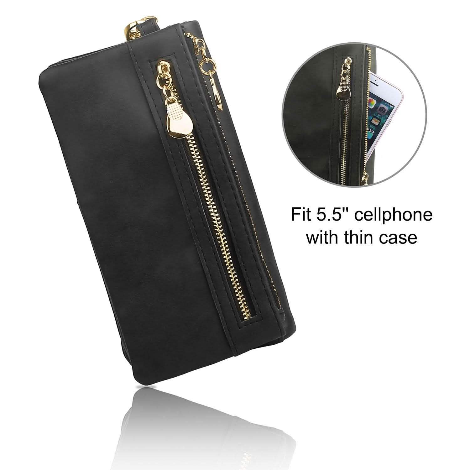 Luxury Women's Leather Clutch Wallet Handbags & Wallets - Tophatter Daily Deals