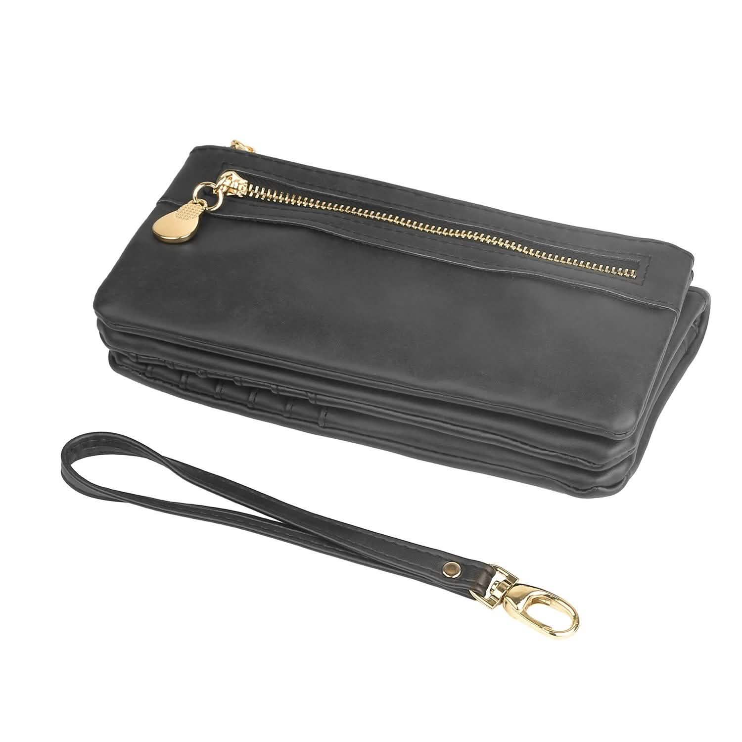Luxury Women's Leather Clutch Wallet Handbags & Wallets - Tophatter Daily Deals