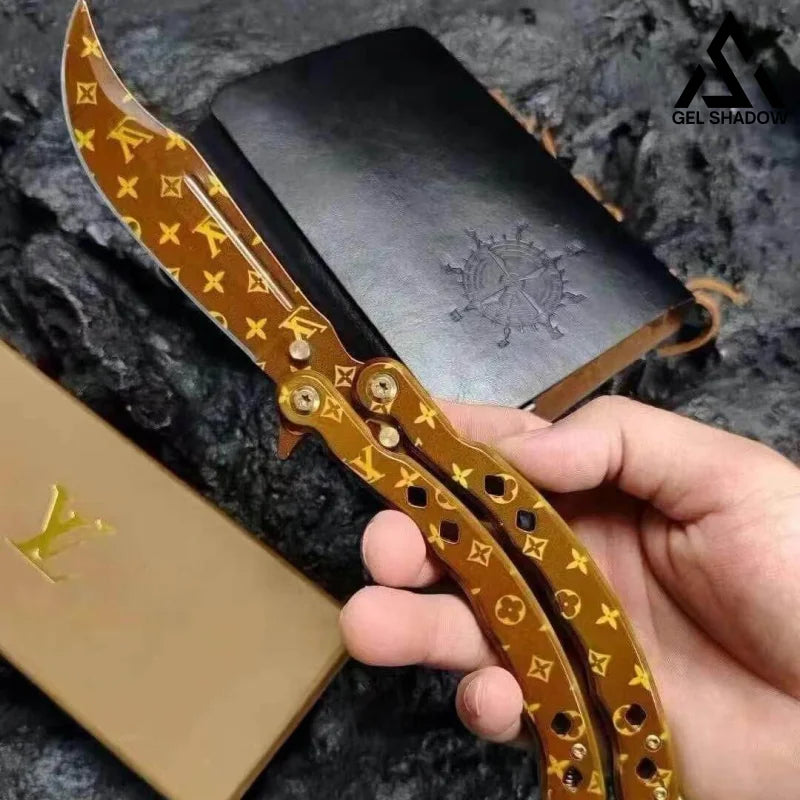 LV limited Scorpion Balisong Sharpen Butterfly Knife-GS03 Butterfly Knife - Tophatter Daily Deals