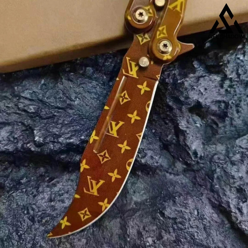 LV limited Scorpion Balisong Sharpen Butterfly Knife-GS03 Butterfly Knife - Tophatter Daily Deals