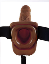 Fetish Fantasy 9 Inch Vibrating Hollow Strap-On with Balls Flesh > Dildos > Hollow Strap Ons - Tophatter Daily Deals