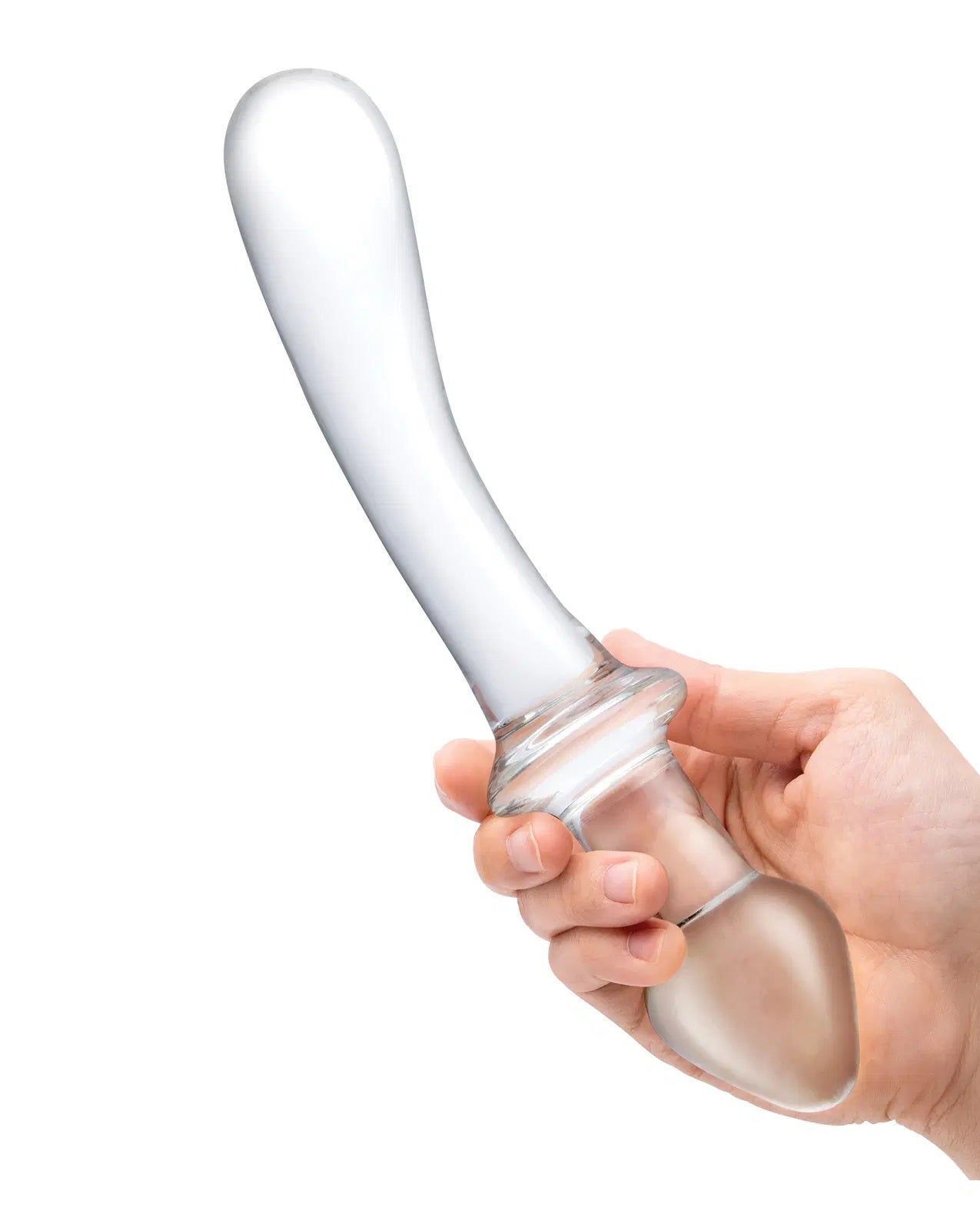 Glas 9" Classic Curved Clear Dual-Ended Glass Dildo for G-Spot and Anal Play > Glass > Dildos - Tophatter Daily Deals
