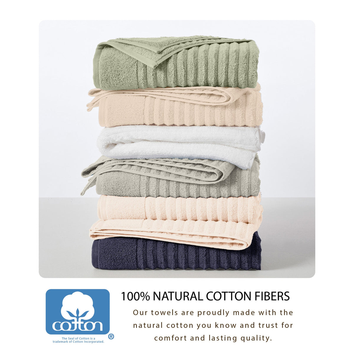 Luxury Combed Cotton Bath Towel Set - Karina Collection Bath - Tophatter Daily Deals
