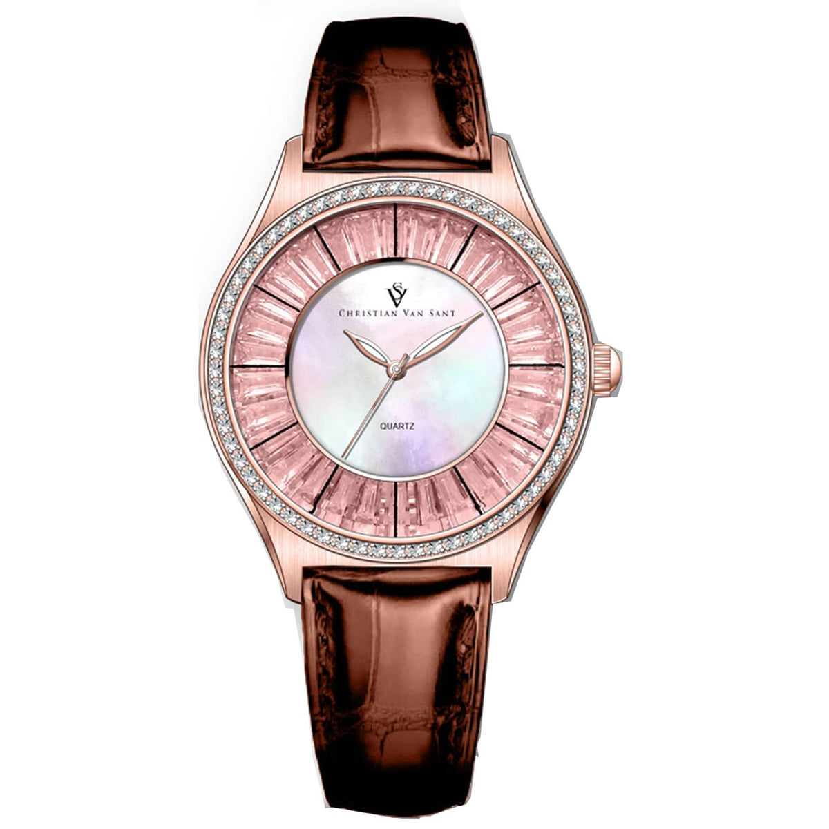Christian Van Sant Women's Luna // CV3206 Mother of pearl Watches - Tophatter Daily Deals