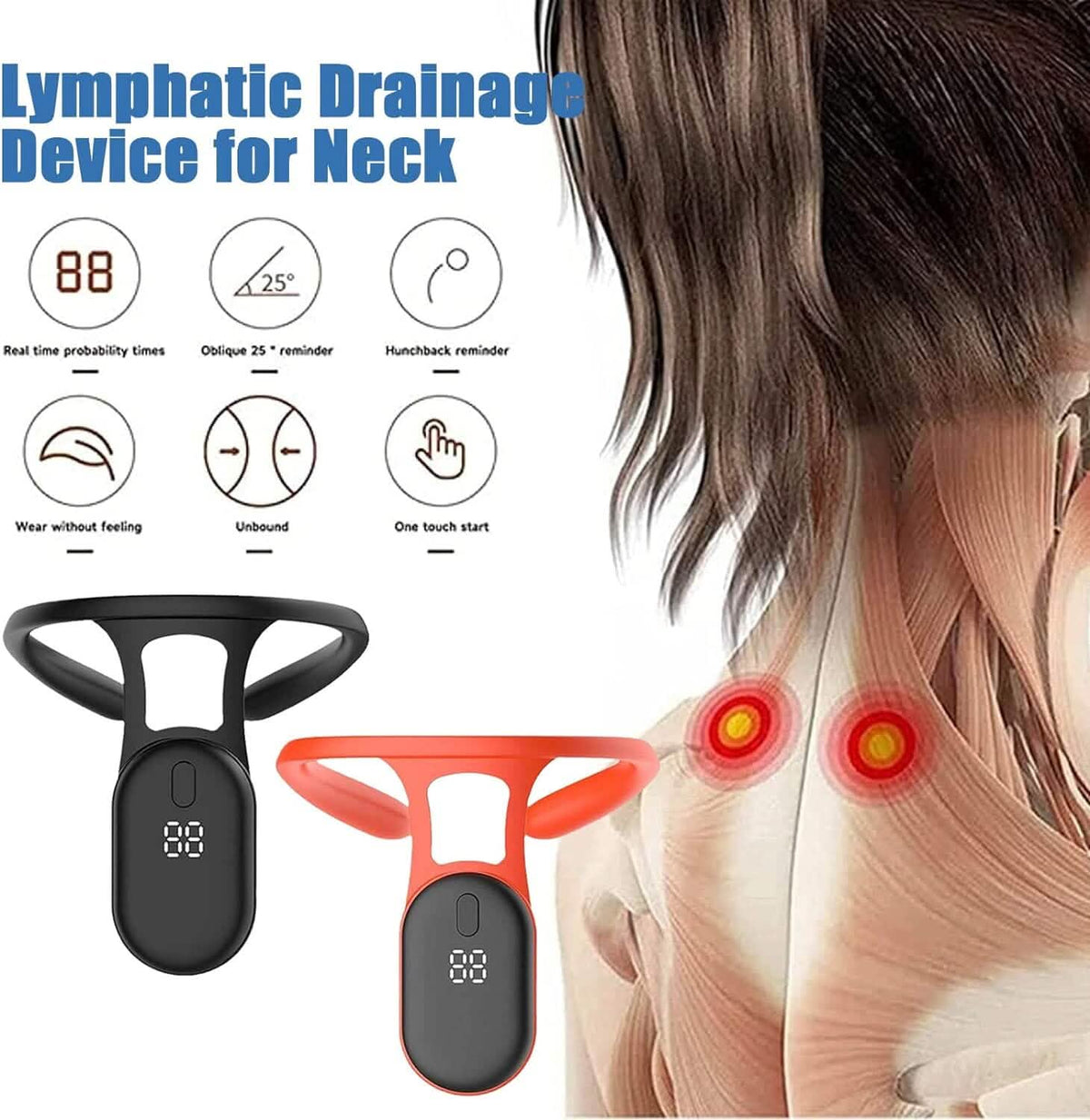 Lymphatic Drainage Device For Neck Health & Wellness - Tophatter Daily Deals