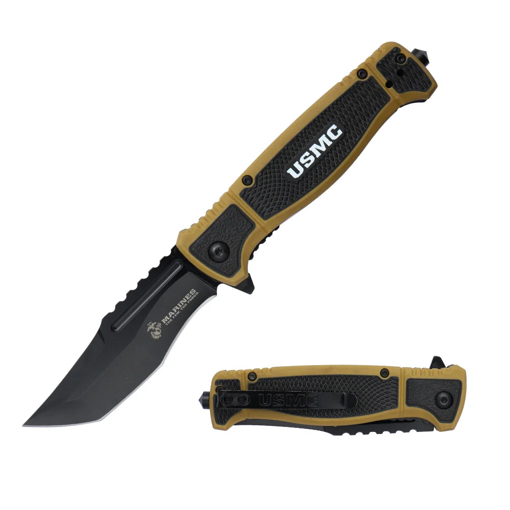USMC - Spring Assisted Knife - Tophatter Daily Deals