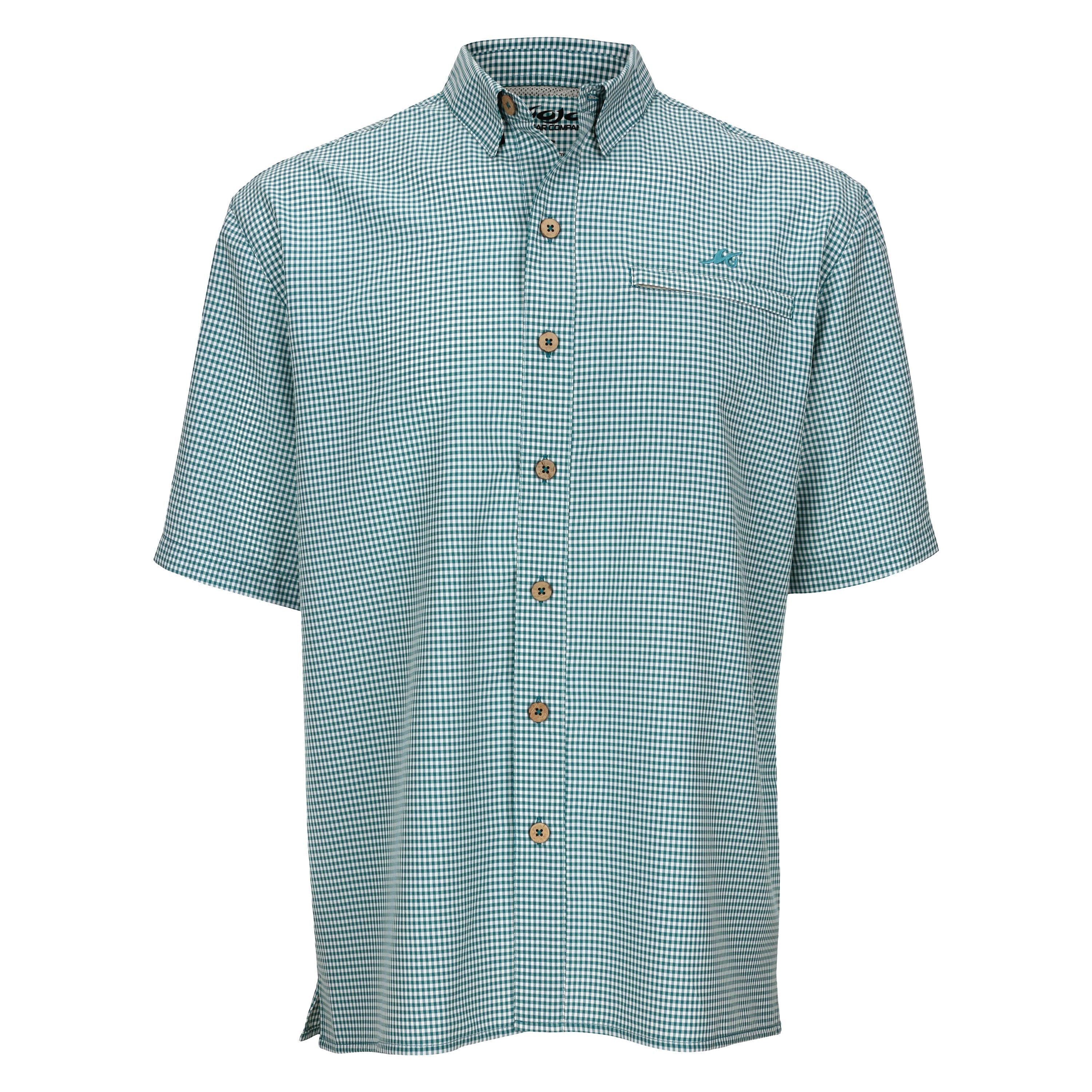 Mojo Sportswear Company Mr. Big Sport Check Short Sleeve Men's Fishing Shirt Destin Polos - Tophatter Daily Deals