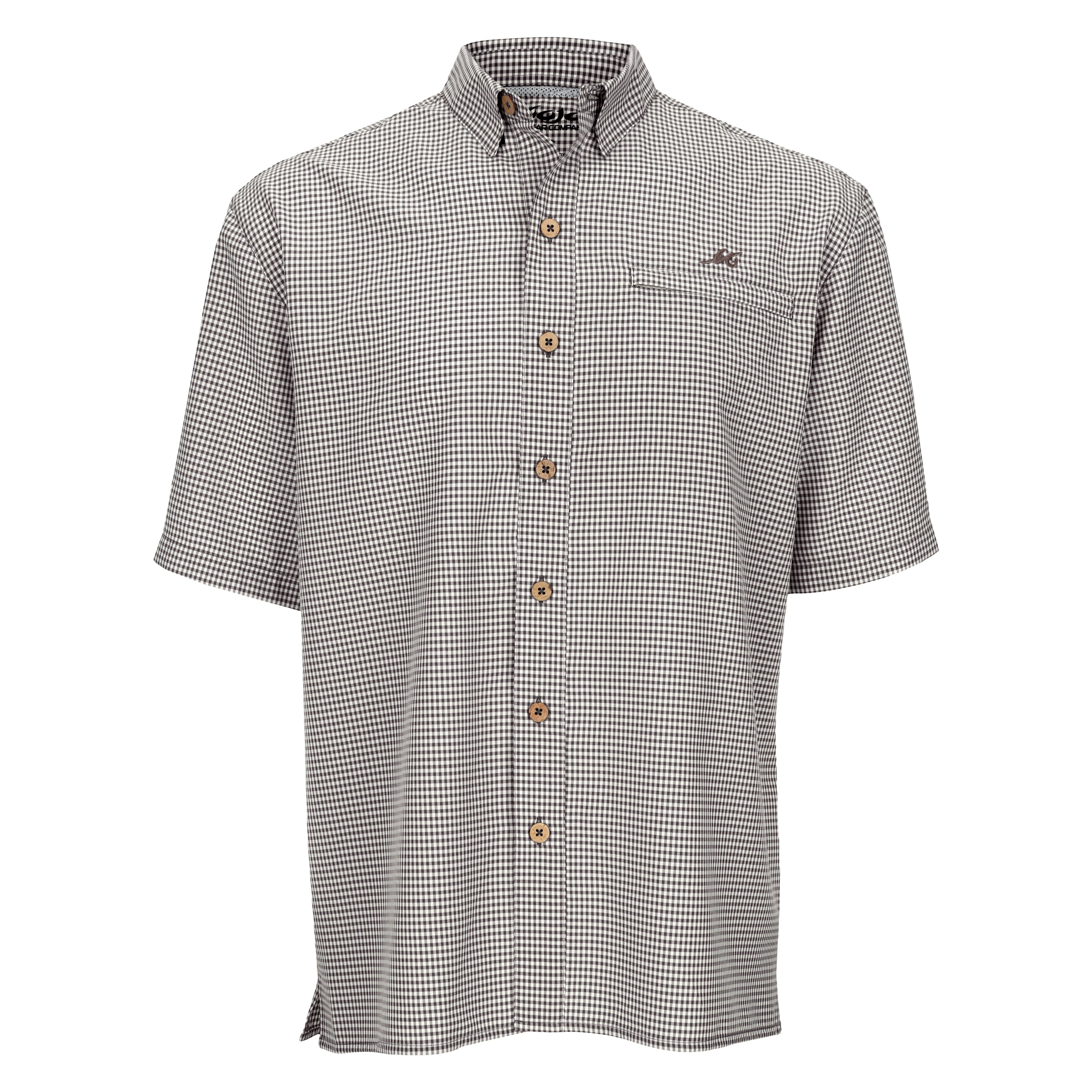 Mojo Sportswear Company Mr. Big Sport Check Short Sleeve Men's Fishing Shirt Osprey Polos - Tophatter Daily Deals