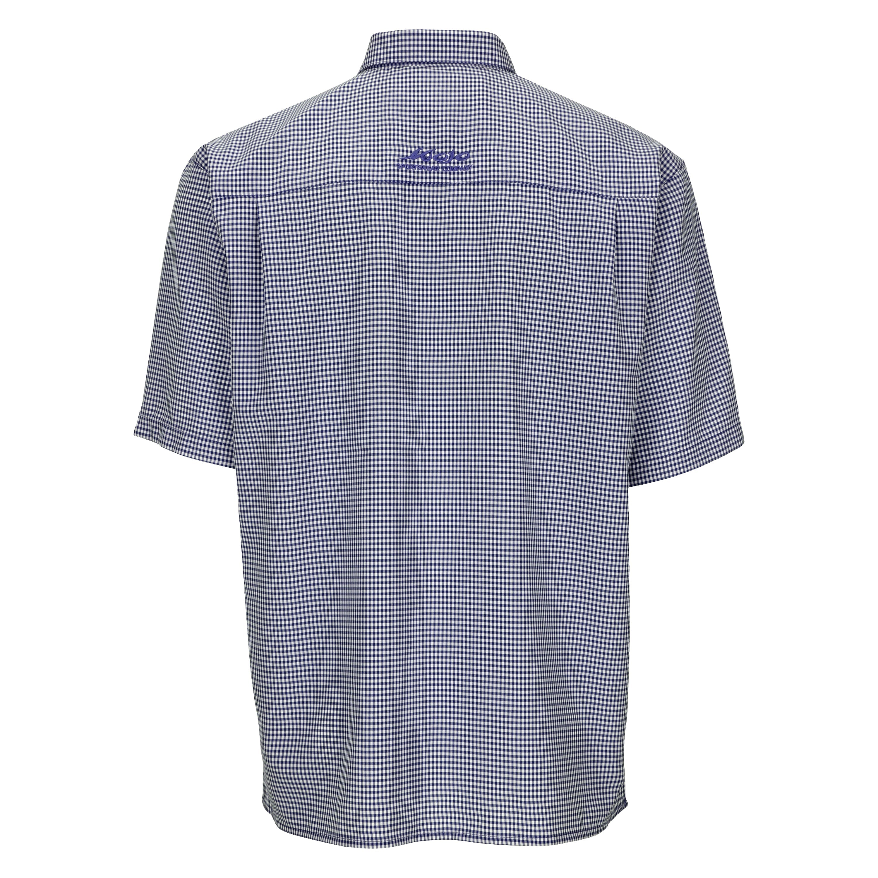 Mojo Sportswear Company Mr. Big Sport Check Short Sleeve Men's Fishing Shirt Polos - Tophatter Daily Deals