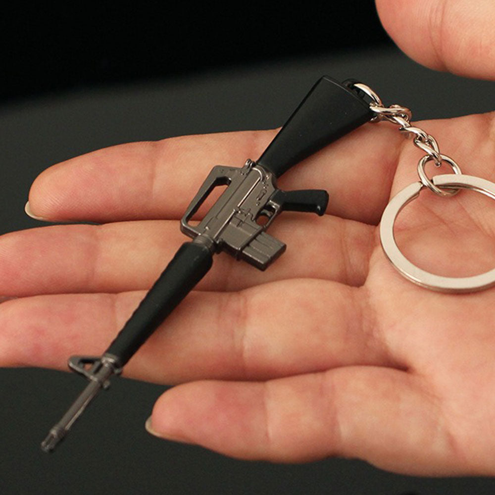 21 in 1 World Famous Assault Rifle Gun Keychain Metal Pendant For Military Hobby - Tophatter Daily Deals