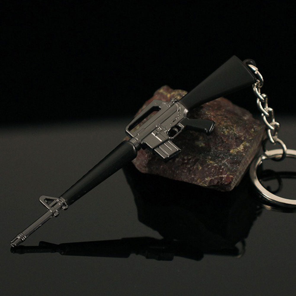 21 in 1 World Famous Assault Rifle Gun Keychain Metal Pendant For Military Hobby M16A1 - Tophatter Daily Deals