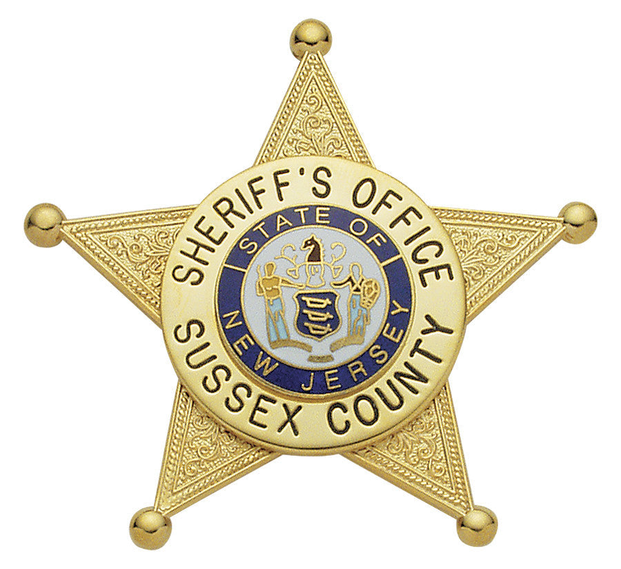 M1802- Custom Engraved Badge by Smith & Warren - Tophatter's Weapons'N'Deals 5 Point Stars - Tophatter Daily Deals