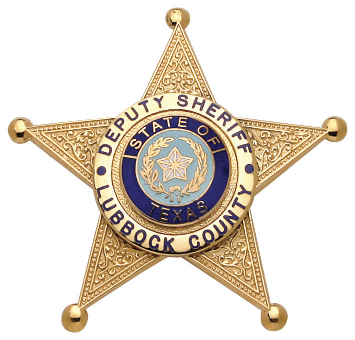 M1805 - Custom Engraved Badge by Smith & Warren - Tophatter's Weapons'N'Deals 5 Point Stars - Tophatter Daily Deals