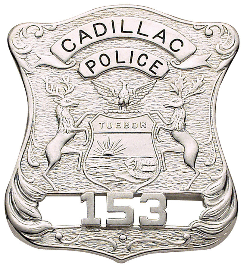 M184 - Custom Engraved Badge by Smith & Warren - Tophatter's Weapons'N'Deals Shield Style - Tophatter Daily Deals