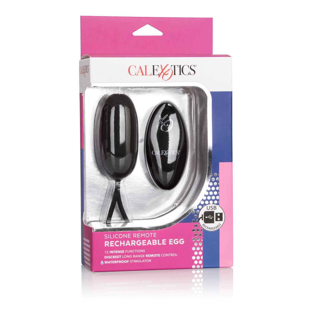 Silicone Remote Egg Black With 12 Vibration Functions and Remote Control > Sex Toys For Ladies > Vibrating Eggs - Tophatter Daily Deals