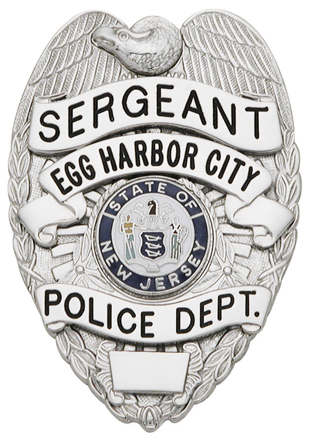 M222 - Custom Engraved Badge by Smith & Warren - Tophatter's Weapons'N'Deals Eagle Top - Tophatter Daily Deals