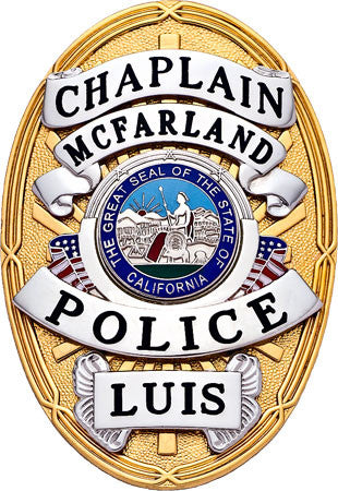 M262C - Custom Engraved Badge by Smith & Warren - Tophatter's Weapons'N'Deals Oval - Tophatter Daily Deals