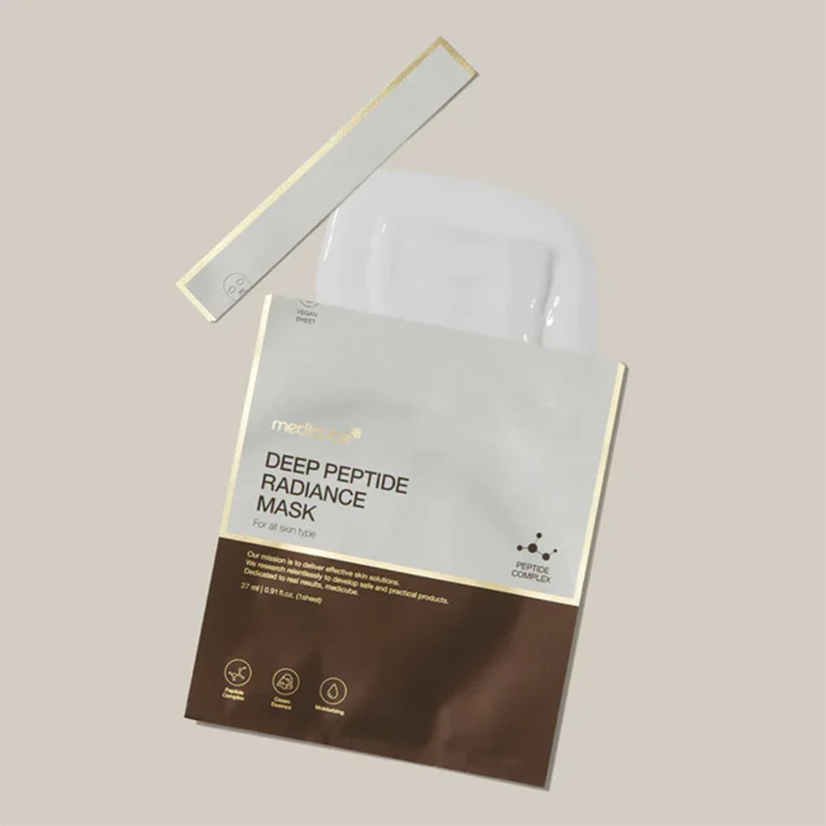 Medicube Deep Peptide Radiance Sheet Mask 1pc Sachets/Units - Tophatter Daily Deals