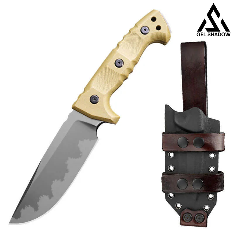 M32 K Version Sheath Camping Outdoor Knife-GS82 Desert KNIVES - Tophatter Daily Deals