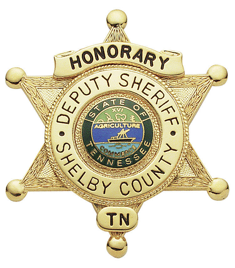 M384A - Custom Engraved Badge by Smith & Warren - Tophatter's Weapons'N'Deals 6 Point Stars - Tophatter Daily Deals