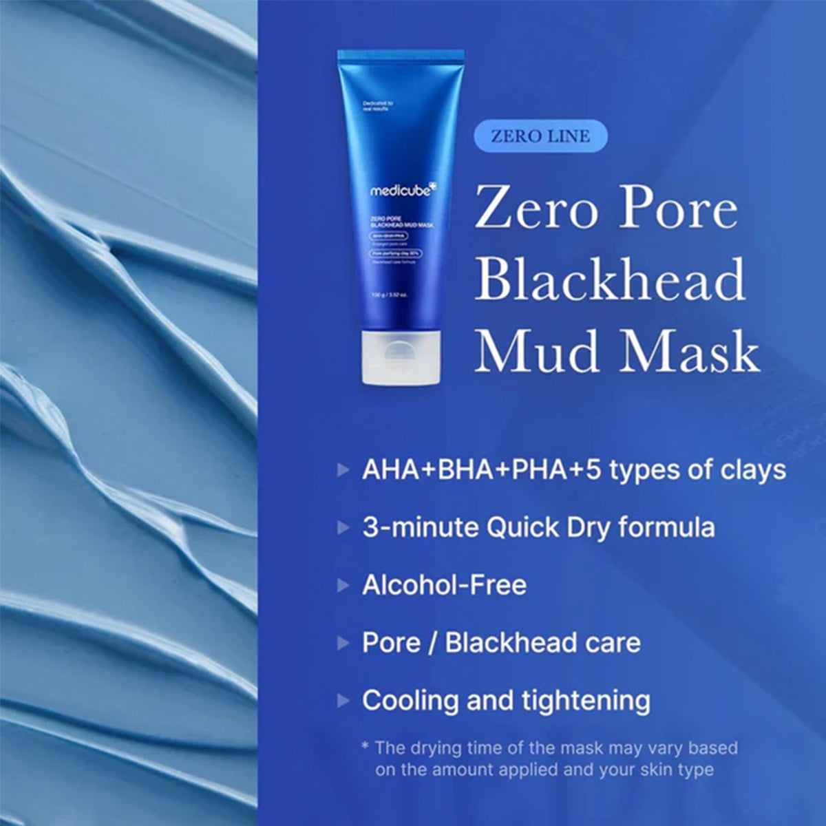 Medicube Zero Pore Blackhead Mud Mask 100ml Tube - Tophatter Daily Deals