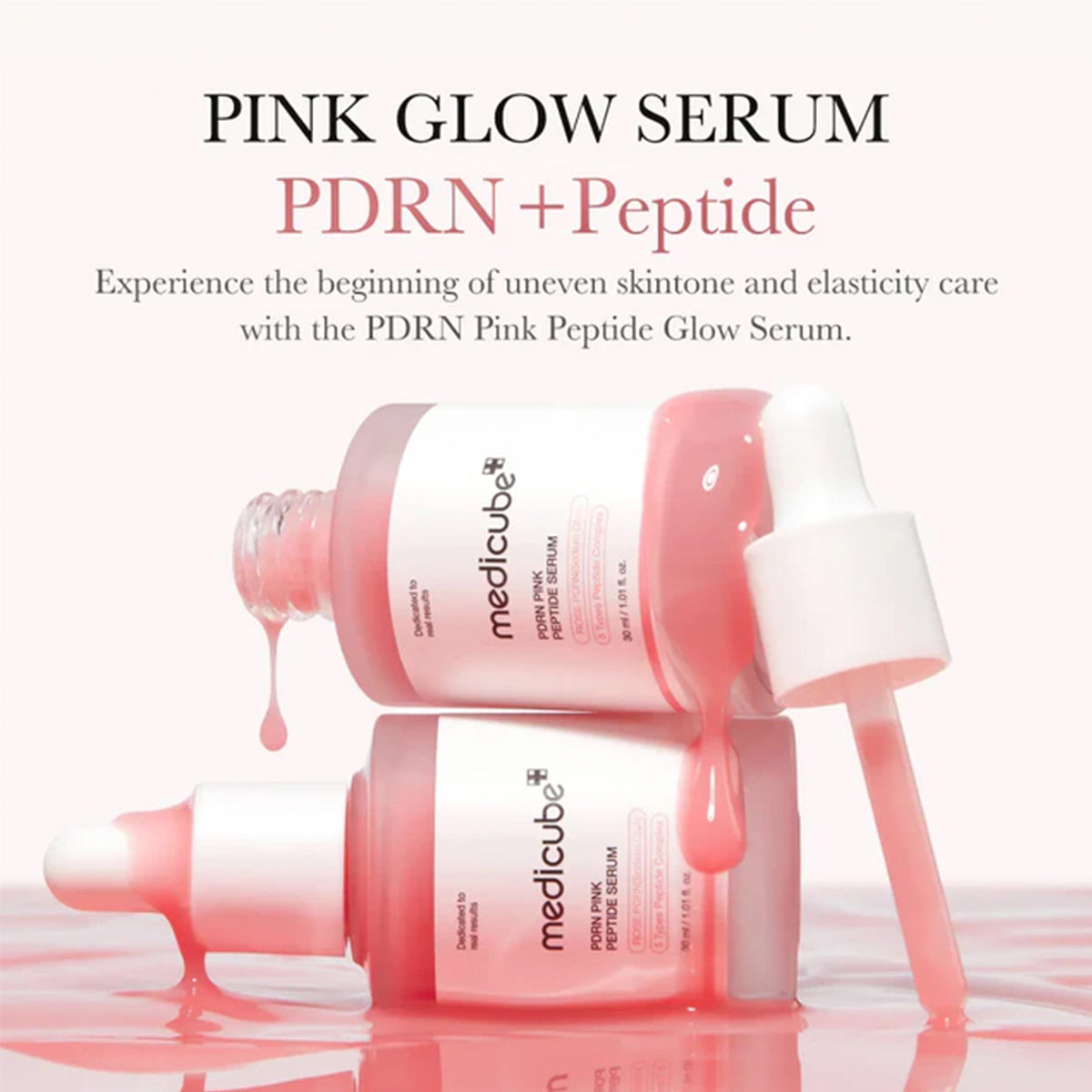 Medicube Pink Peptide Serum 30ml Pipette Bottle - Tophatter Daily Deals