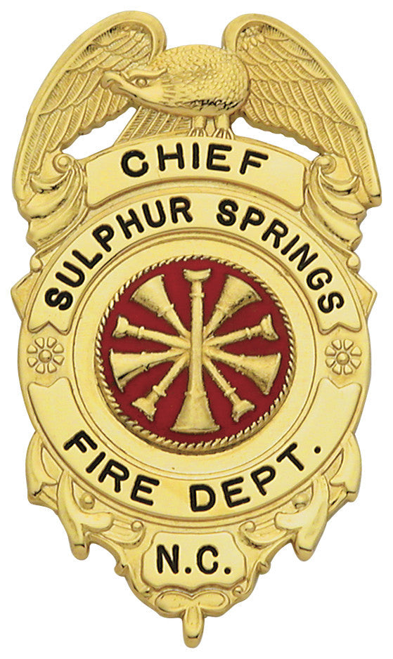 M5B - Custom Engraved Badge by Smith & Warren - Tophatter's Weapons'N'Deals Eagle Top - Tophatter Daily Deals