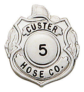 M605 - Custom Engraved Badge - Tophatter's Weapons'N'Deals Firefighter - Tophatter Daily Deals