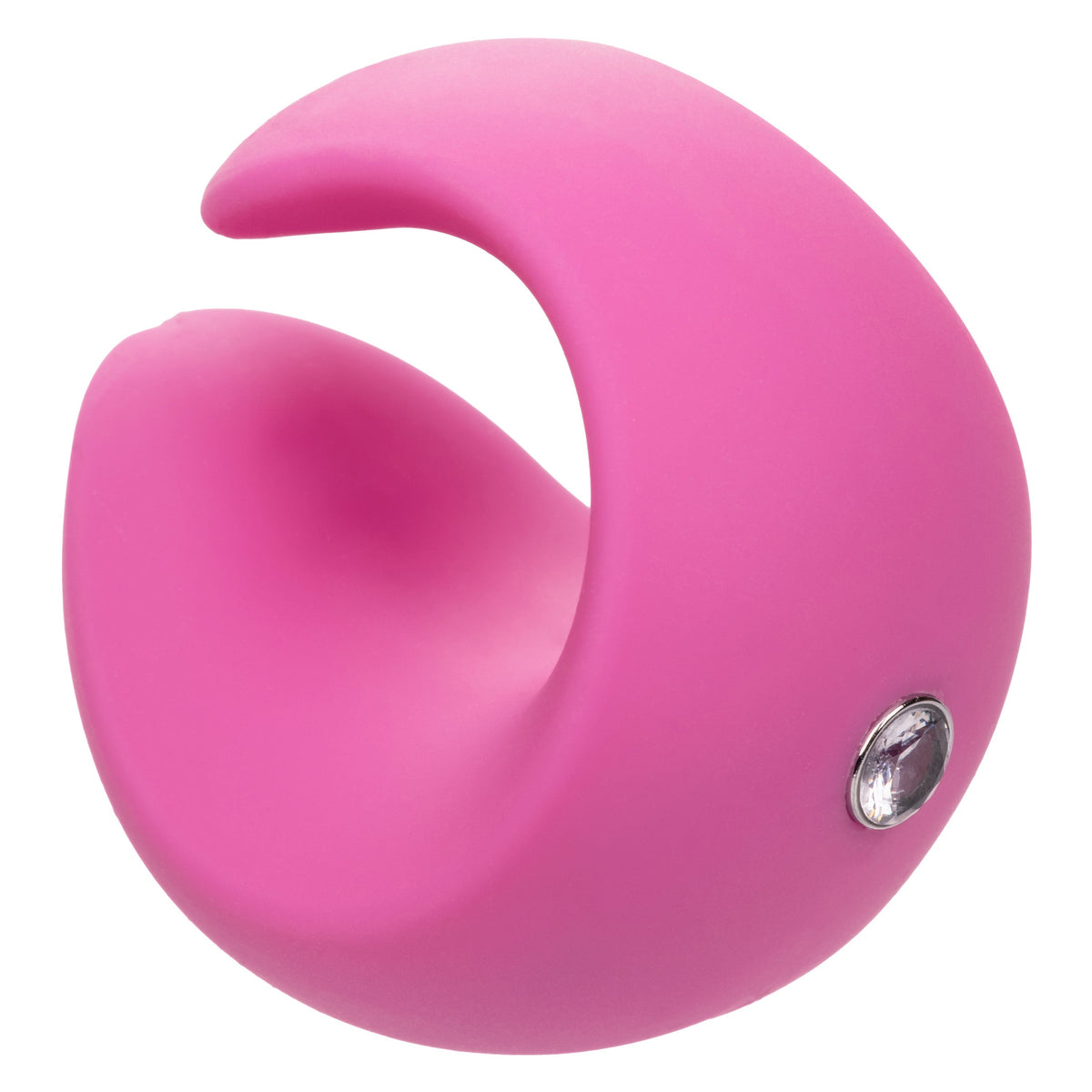LuvMor "O"s Pink Mini Curved Massager with 10 Speeds, Liquid Silicone, Rechargeable, Waterproof > Vibrators > Finger Vibrators - Tophatter Daily Deals