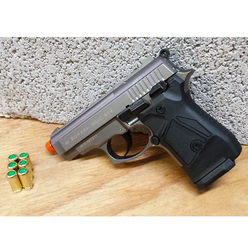 Zoraki 914 Fume - Full Auto - Front Firing 9mm Blank Gun - Tophatter's Weapons'N'Deals Blank Firing Replica Guns - Tophatter Daily Deals