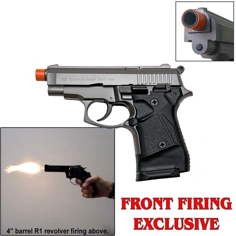 Zoraki 914 Fume - Full Auto - Front Firing 9mm Blank Gun - Tophatter's Weapons'N'Deals Blank Firing Replica Guns - Tophatter Daily Deals