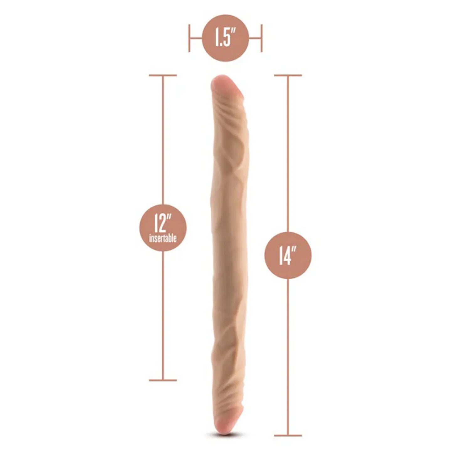 Dr. Skin Plus 14 Inch Posable Double Dong – Dual-Ended Dildo > Dildos > Double Dildos - Tophatter Daily Deals