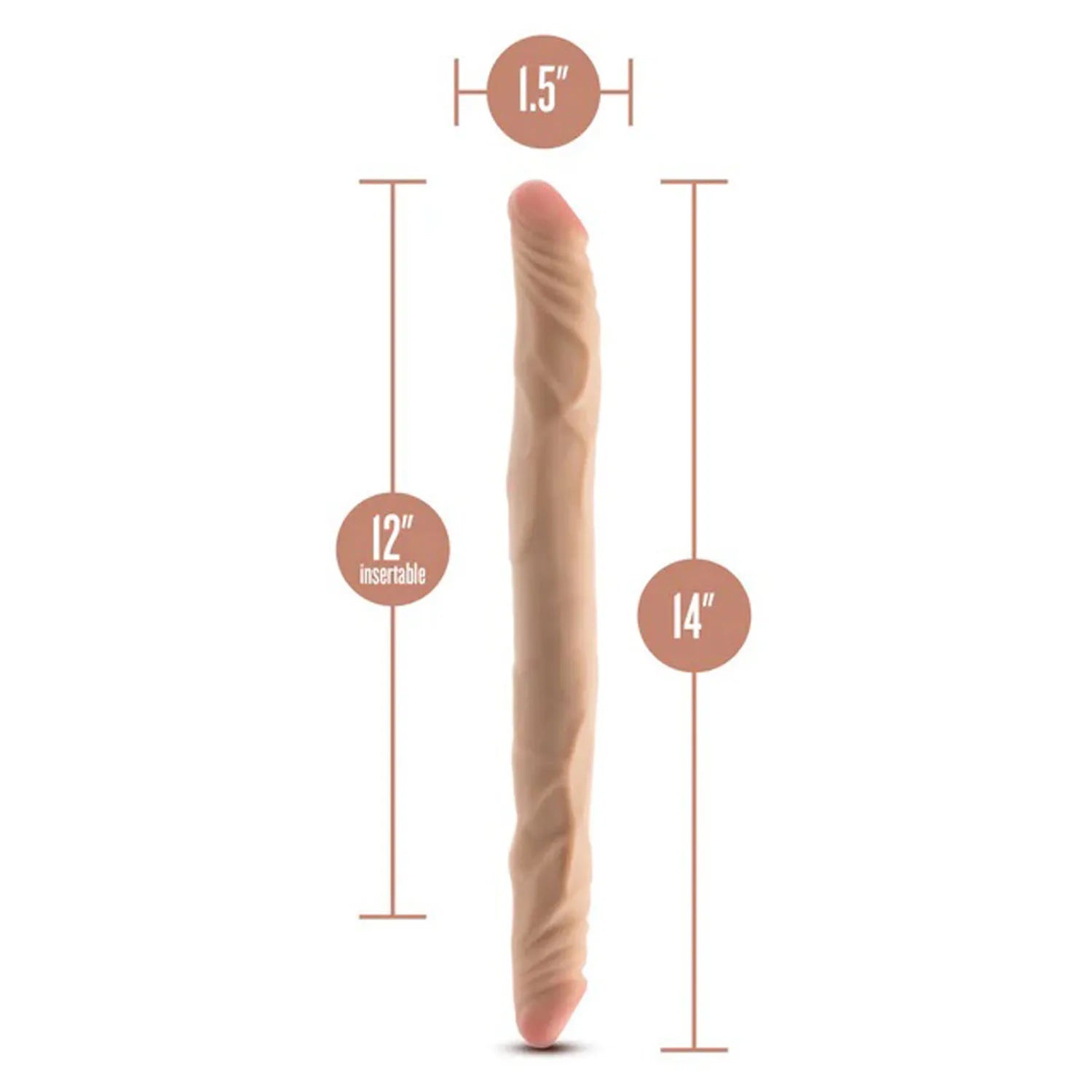 Dr. Skin Plus 14 Inch Posable Double Dong – Dual-Ended Dildo > Dildos > Double Dildos - Tophatter Daily Deals