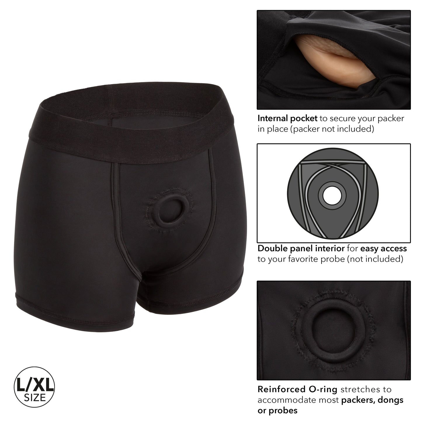 CalExotics Boundless Boxer Brief Harness – Ultra Comfortable Support Harness > Gender > Bodywear - Tophatter Daily Deals