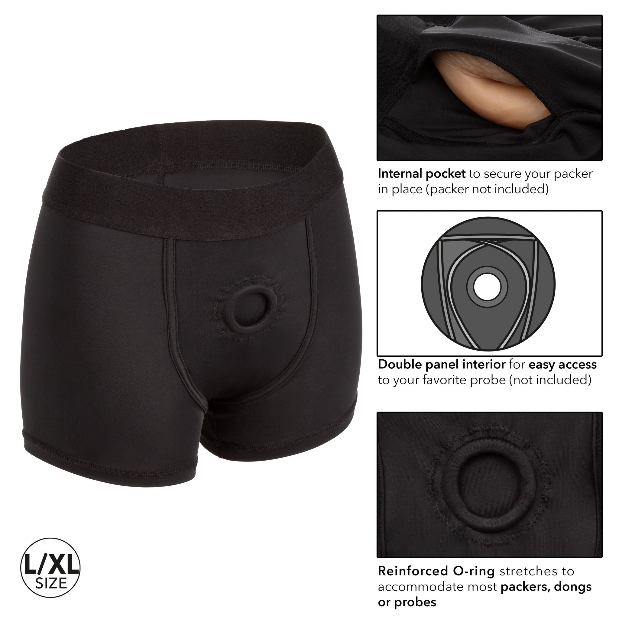 CalExotics Boundless Boxer Brief Harness – Ultra Comfortable Support Harness > Gender > Bodywear - Tophatter Daily Deals