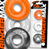 Ringer Max 3-Piece Cock Ring Set (Black) – Thick, Strong, Stretchy Cock Rings > Cock Ring > Sets - Tophatter Daily Deals