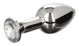 Star Fucker Mini Plug Black Silicone Dual Enhancer with Metal Probe and Sparkling Gem Base > Anal Range > Prostate Plugs - Tophatter Daily Deals