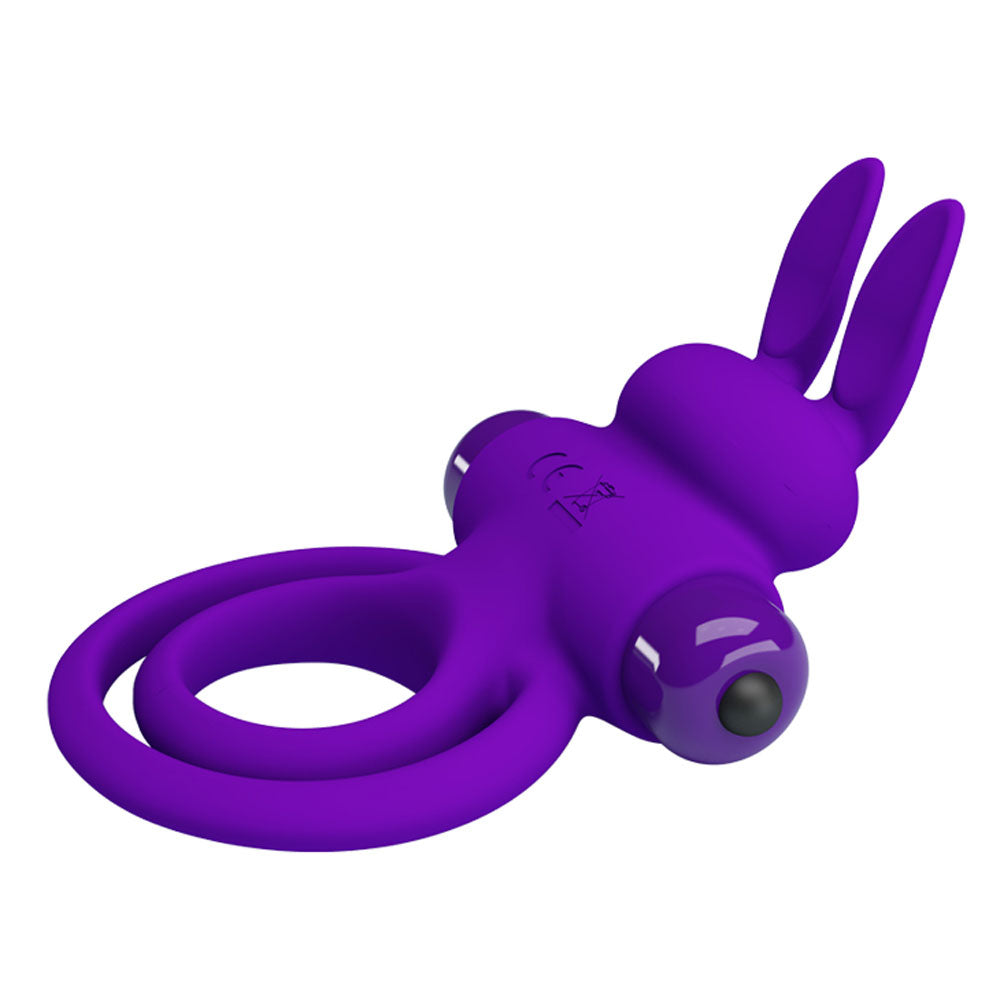 Vibrant Penis Ring III – Silicone Rabbit Cock Ring Vibrator > Vibrators > Ladies > Rabbit - Tophatter Daily Deals