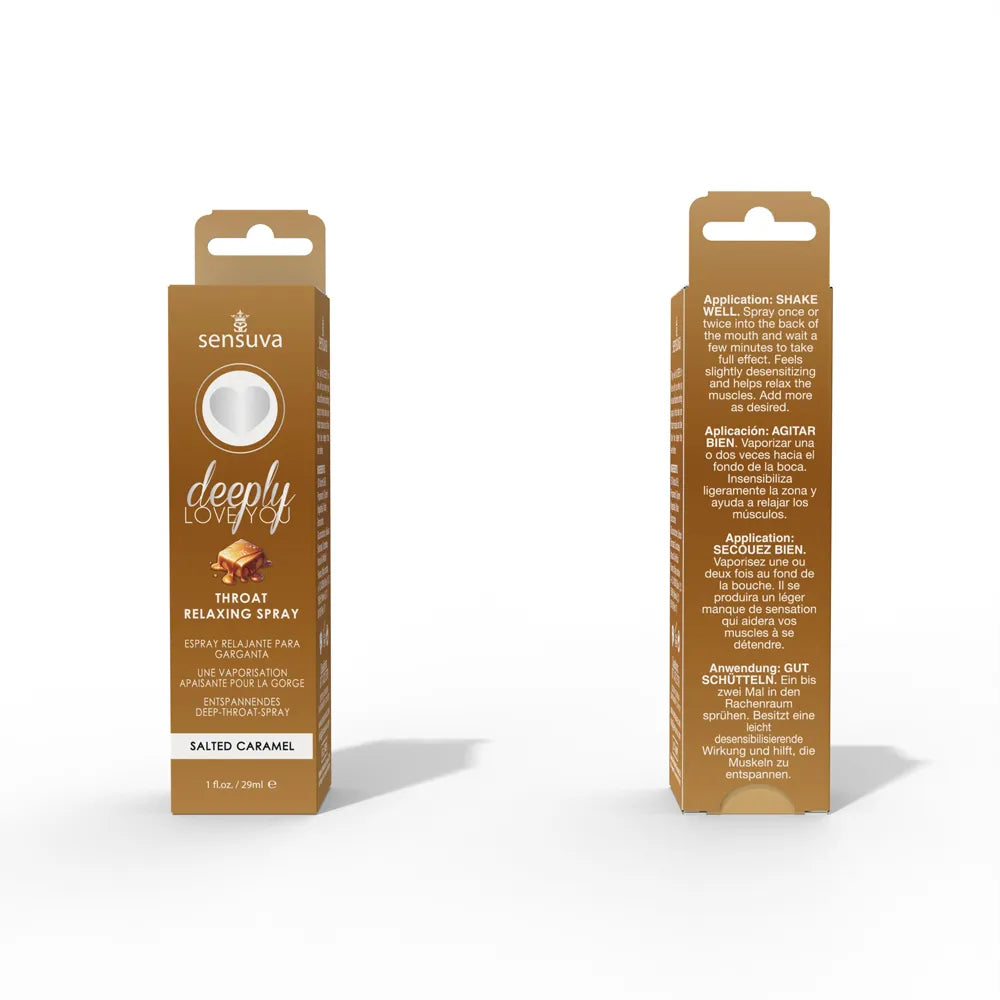 Sensuva Deeply Love You Throat Relaxing Spray – Salted Caramel / Spearmint Flavored Spray > Lube > Oral Gels & Sprays - Tophatter Daily Deals