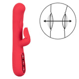 Throb Flutter Red Dual Stimulator Massager with 2x Thumping Action and 7 Vibration Functions, Silicone Waterproof Vibrator > Vibrators > Ladies > Rabbit - Tophatter Daily Deals