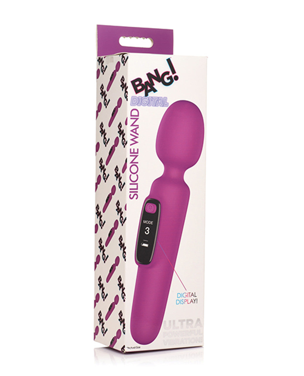 Bang Digital Silicone Wand Vibrator with 3 Speeds and Patterns > Sex Toys > Massage Wands - Tophatter Daily Deals