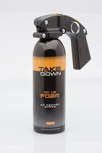 Mace Take Down OC Foam Pepper Spray Self Defense - Tophatter Daily Deals