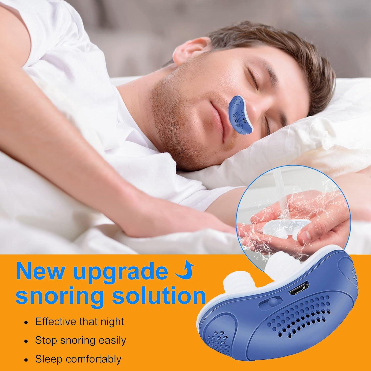 Sleep Apnea Device - Stop Snore Micro Anti Snoring Device Electric Noise Stopper Health Care - Tophatter Daily Deals
