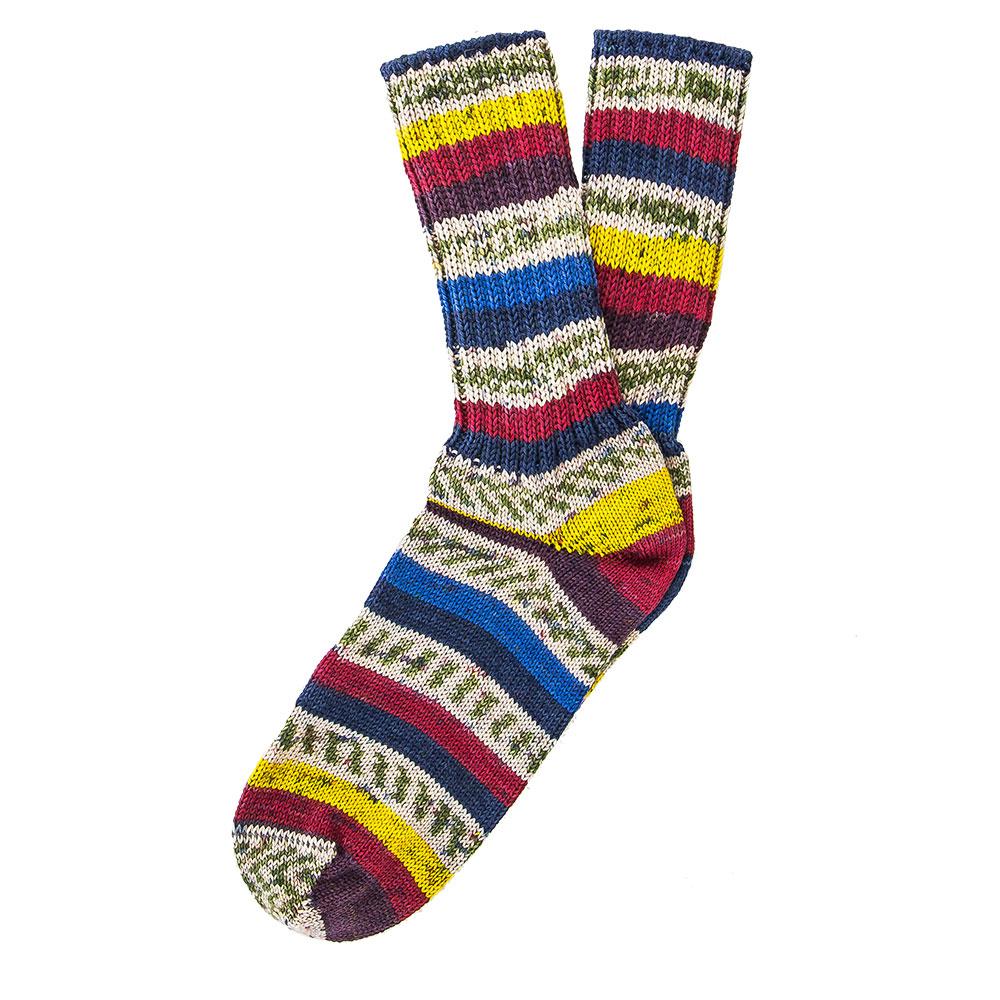 Ladies Delightful Tri Color Pattern Designer Irish Wool Country Socks Designer Socks - Tophatter Daily Deals