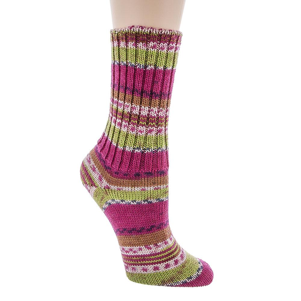 Ladies Passionate Pink Pattern Designer Irish Wool Country Socks Designer Socks - Tophatter Daily Deals