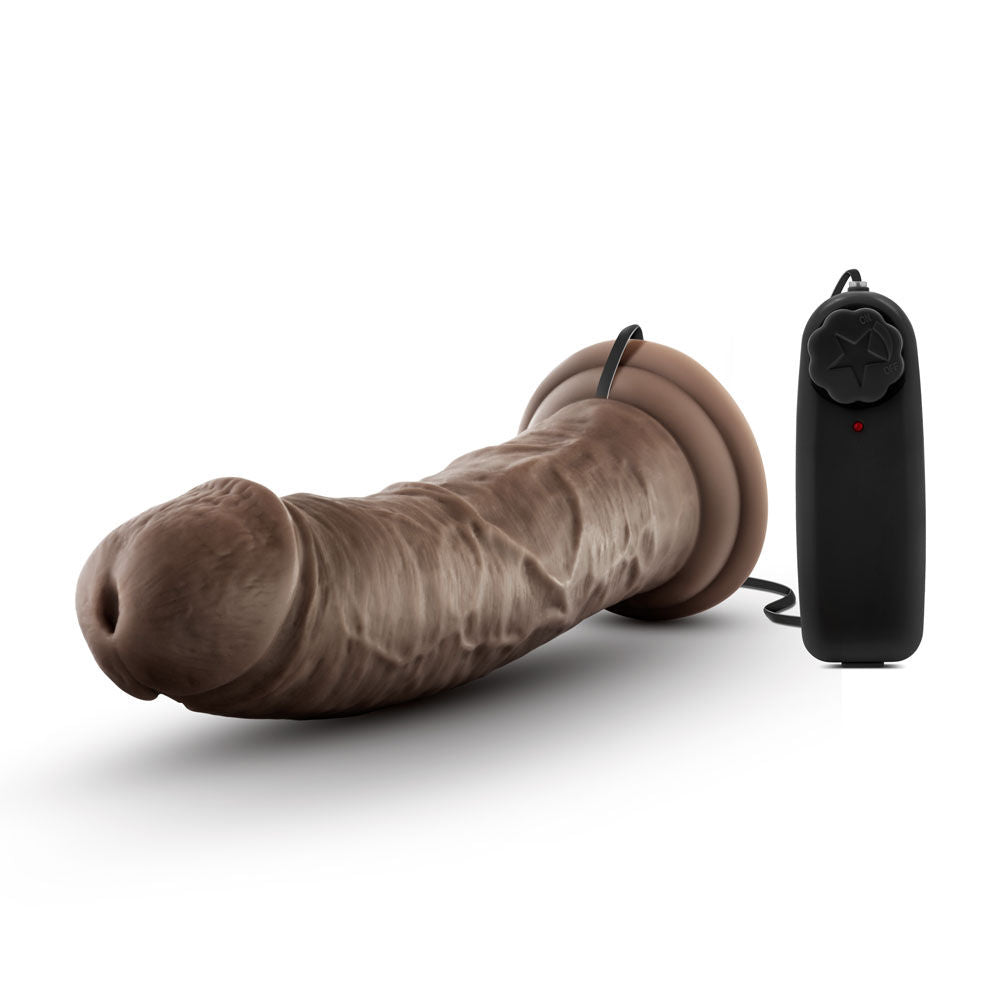 Dr Joe 8 Inch Chocolate Vibrating Suction Cup Sex Toy > Vibrators > Realistic Vibrators - Tophatter Daily Deals