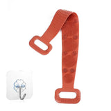 Magic Silicone Brush with Self-Adhesive Hook Bath Towel Orange Bath - Tophatter Daily Deals